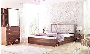 Double bed model all wood touch
