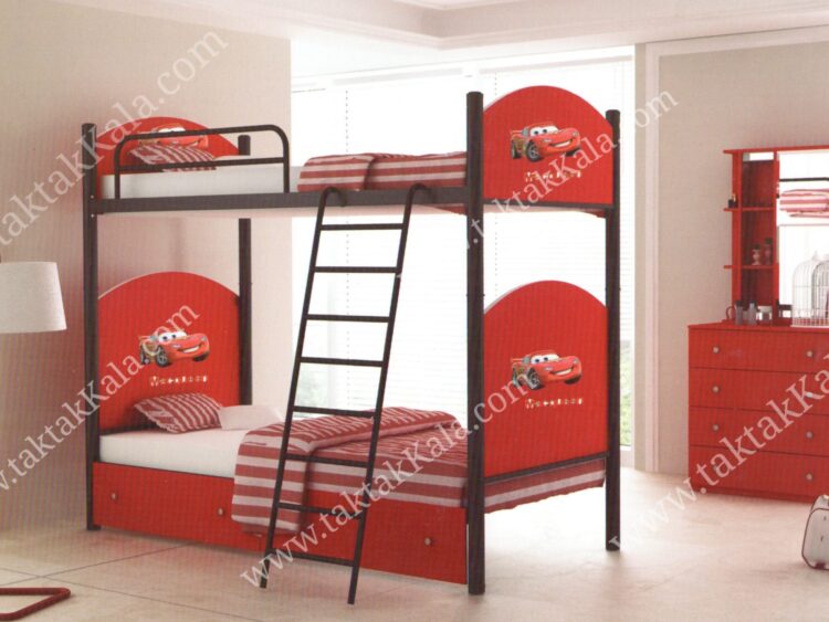 تخت خواب دو طبقه مدل عروسکی